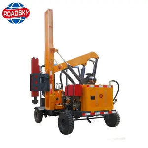 Guardrail Hydraulic Pile Driver for Highway Installation barrier pile driving machine