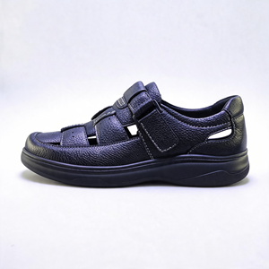 CACATUA Sandali da <span class=keywords><strong>Uomo</strong></span> Traforati con <span class=keywords><strong>Velcro</strong></span> Regolabile, Punta Chiusa, Stile Romano, Morbidi e Confortevoli, Antiscivolo, Casual, per Camminata Estiva 20251014-3 - Product Image 3