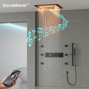 Sang trọng ceiling16inch Led âm nhạc vòi hoa sen đầu phòng tắm lạnh và nóng hiển thị kỹ thuật số vòi hoa sen hệ thống - Product Image 5