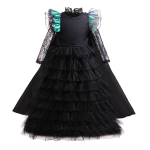 TV & Movie Wicked Witch Black Suit Girls Glinda Gothic <span class=keywords><strong>Tutu</strong></span> Falda Halloween Holiday Performance Juego de rol Black Wicked Dress - Product Image 2