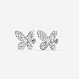 Elegantes Pendientes de Mariposa con Diamantes Cultivados en Laboratorio de 2 Quilates, Corte Marquise, con un Brillo Brillante, Joyería de Lujo Ética - Product Image 4