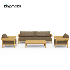 Canapé d'extérieur modulaire moderne, ensemble <span class=keywords><strong>de</strong></span> canapés <span class=keywords><strong>de</strong></span> <span class=keywords><strong>jardin</strong></span> imperméables en bois <span class=keywords><strong>de</strong></span> teck, mobilier <span class=keywords><strong>de</strong></span> <span class=keywords><strong>terrasse</strong></span> moderne <span class=keywords><strong>pour</strong></span> la plage et la cour - Product Image 6