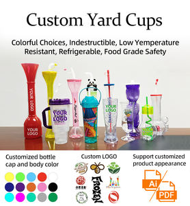 Vaso de plástico para patio, otros recipientes para bebidas, contenedor de granizado para bebidas grandes, vasos de 24oz con tapa, tazas distintivas - Product Image 2