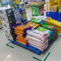 Palettes en plastique recyclé de fabricant Euro bon marché en gros Palette de déversement d'expédition robuste de bonne qualité petit stockage