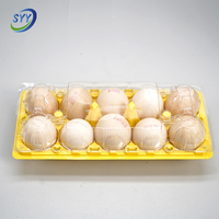 Цветная пищевая ПЭТ-упаковка для яиц типа «раскладушка» с отдельной крышкой, ударопрочная, штабелируемая, с защитой от запотевания, с возможностью индивидуальной печати OEM
