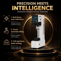 Laboratory Double-objective Double-pressure-head Touch-screen Digital Display Automatic Turret Brinell Hardness Tester