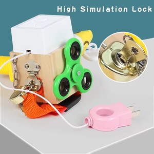 Youlebei - Vente directe du fabricant - Jouet éducatif multifonction Montessori en bois - Bloc d'activités - Jouet sensoriel pour l'autisme - Jeu sensoriel pour bébé - Product Image 3