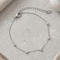 Bracelet de luxe en zircon cubique Kirin pour femme, en argent sterling 925, bracelet délicat pour femme, bijoux OEM ODM