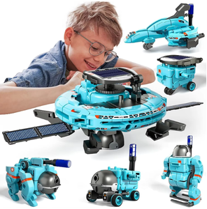 หุ่นยนต์ของเล่นประกอบอวกาศด้วยตนเอง6ใน1พื้นที่ประกอบเองรถพลังงานแสงอาทิตย์เล่นอินเทรนด์ของขวัญวันเกิด - Product Image 3