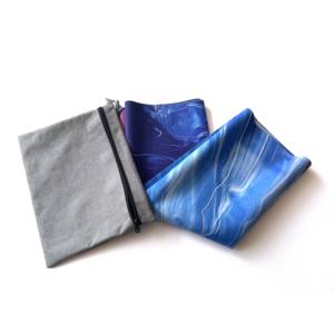 Juego de Tapete de Yoga de Microfibra de Gamuza Antimicrobiana, Ecológico y Duradero, con Bolsa para Tapete de Yoga, Ultrafino de 1 mm, Antideslizante, Plegable para Viajes y Fitness - Product Image 4