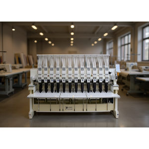 Machine à broder plate informatisée pour les ateliers de confection avec moteur haute précision, état neuf, usage industriel professionnel - Product Image 2