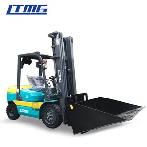 LTMG penyeimbang truk Forklift 2 Ton 2.5 Ton 3 Ton 4 Ton Forklift Diesel dengan tambahan ember berengsel