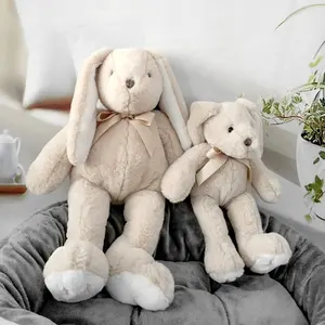 Высококачественный искусственный мех кролика 45 см, мягкая плюшевая игрушка в виде пасхального кролика, милая кукла кролика