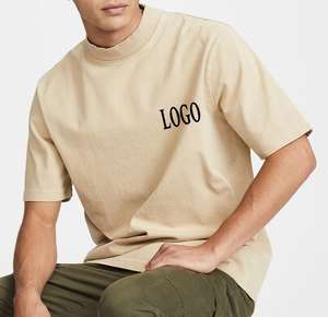 ผู้ผลิตเสื้อยืดสตรีทแวร์ทรงบ็อกซี่ผ้าฝ้ายเรียบ เสื้อยืดฤดูร้อนแบบสั่งทำ เสื้อยืดโอเวอร์ไซส์ผ้าฝ้ายหนานุ่ม - Product Image 2