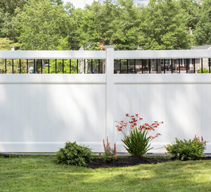 Panel de Cerca de Privacidad de Vinilo PVC Blanco, Barrera Perimetral Exterior Antioxidante para Jardín, Patio y Terraza de Villa - Product Image 4