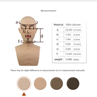 Réaliste Silicone chauve homme et femme visage capuche Halloween fête Simulation accessoires pour Film télévision Crossdress poitrine forme