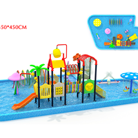 Aire de jeux aquatique extérieure pour l'école