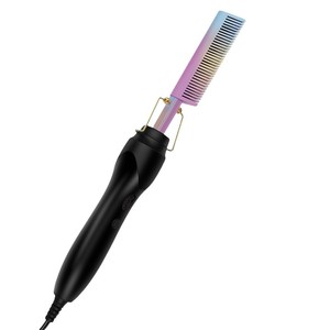 Electric Heating Copper <b>Comb</b> Hair Straightener Wet Dry Dual Use 15 Temperature Settings for Straightening and Curling - Product Image 2