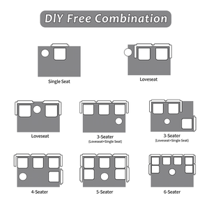 Canapé-lit convertible modulaire en velours, pliable et inclinable, pour salon, une place, structure sans armature - Product Image 5