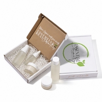 Boîte cadeau cosmétique personnalisée avec logo recyclé, coffret cadeau de luxe pour soins de la peau et parfums, emballage en carton ondulé, boîtes d'expédition