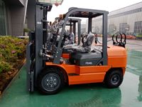 Chariot élévateur à fourche GPL/propane 3-3,0 tonnes avec moteur Kubota EPA, essence/gaz, 4 roues, à combustion interne, RUMLIFT FG30L, mât à deux étages