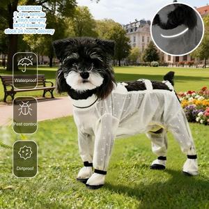 Su Geçirmez Koruyucu Köpek Kıyafeti S M L XL XXL Toz Geçirmez Pantolon ve Ayakkabılar - Product Image 1