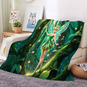 Manta de Bebé de Alta Calidad, Suave y Lavable, con Diseño de la Hada Tinker Bell, para Niñas, con Impresión Personalizada - Product Image 5