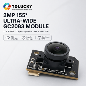 โมดูลกล้อง USB OEM 2MP GC2083 ความละเอียด 1080P 155 °   บอร์ดมุมกว้างสำหรับการประยุกต์ใช้งานวิชันระบบแบบฝังตัวที่กำหนดเอง - Product Image 1