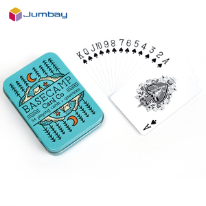 Personnalisation personnelle professionnelle Poker papier carte à jouer Poker taille <span class=keywords><strong>jeu</strong></span> de cartes dans une boîte en fer blanc - Product Image 3