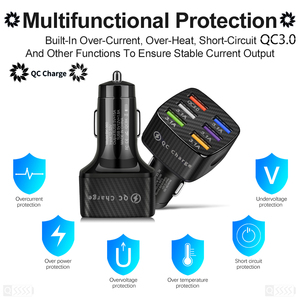 6 Ports USB 48W Charge rapide 15A Mini Charge rapide pour iPhone pour <span class=keywords><strong>Xiaomi</strong></span> pour Huawei <span class=keywords><strong>adaptateur</strong></span> de <span class=keywords><strong>chargeur</strong></span> de téléphone portable dans la voiture - Product Image 4