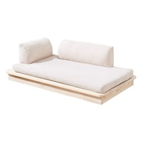 Canapé pour chien et chat en bois massif, écologique, surélevé, lavable, luxe, logo personnalisé, emballage moderne en boîte, lit pour animaux de compagnie, grands chiens, toutes saisons