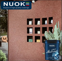 Revêtement liquide pour sols en pierre lavée Nuoke Acrylic, pour cour extérieure, micro-roche, imitation pierre pour murs intérieurs et extérieurs, personnalisable