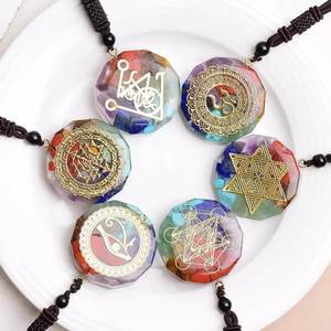 Vendita calda Orgonite pendente Sri Yantra Collana <span class=keywords><strong>chakra</strong></span> per la guarigione regalo - Product Image 6