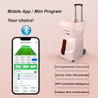 Machine portative professionnelle de boule de padel de tennis avec l'APP et la télécommande pour la pratique et l'entraînement