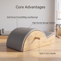 Correcteur de colonne vertébrale en bois de chêne réglable, portable et durable MZMM pour studio de Pilates et bien-être corporel