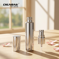 Petits vaporisateurs en verre transparent 2ml, 15ml, 10ml, avec couvercle argent et verre givré, arrosage de parfum, emballage
