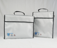 Bolsa de documentos impermeable a prueba de fuego para ordenador portátil, bolsa de dinero a prueba de fuego, logotipo del cliente, XL