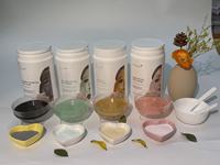 Mascarilla Facial Herbal en Polvo con Vitamina C, Hidratante e Iluminadora, con Beneficios Antienvejecimiento para Rostro y Nariz, Servicio OEM
