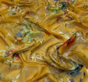 2025 Thiết Kế Mới Không Có Moq Tùy Chỉnh Kỹ Thuật Số In 100% Polyester Dệt Vải Cho Phụ Nữ Ăn Mặc Quần Áo Chất Liệu Voan Trọng Lượng Nhẹ - Product Image 4