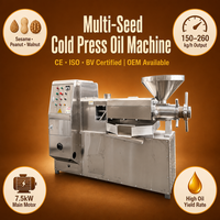 Presse à vis automatique Xuanhua OEM 150-260kg/h pour l'extraction de sésame, noix, arachides, soja – Pressage à froid et à chaud