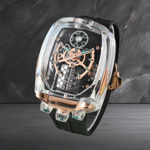 스타일리시 럭셔리 클래식 컷 제이콥 남성용 쿼츠 시계 유니크 와인 배럴 디자인 도매 - Product Image 6