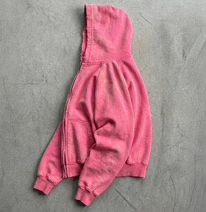 Nuova <span class=keywords><strong>Felpa</strong></span> con Cappuccio e Zip in Stile Americano, Moda Y2K <span class=keywords><strong>Rock</strong></span> Hip Hop Vintage Casual, Felpe Coreane con Cerniera - Product Image 2