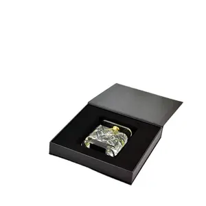High quality custom black cardboard perfume packaging boxes wholesale