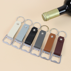 Abrebotellas de cuero PU llavero Regalo de Cumpleaños de Navidad para hombres bebidas abrebotellas llavero abrebotellas portátil - Product Image 1