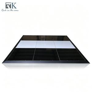 Event Portable Dance Floor Interlocking Dance Floor Panels with Aluminum Edges for Wedding Hotel Decor - Product Image 1