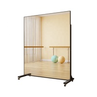 Miroir de danse mobile pour la maison miroir corporel complet miroir de danse yoga fitness studio de danse miroir corporel complet sur pied