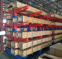 Étagère cantilever robuste réglable pour le stockage de matériaux longs, tels que le bois, les tuyaux, les barres d'acier et les tubes