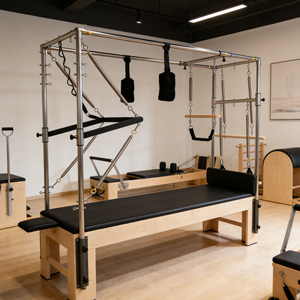 Klasik Akçaağaç Pilates Cadillac'ı, Stüdyo, Ev ve Ticari Antrenmanlar için Paslanmaz Çelik Çerçeveli - Product Image 6