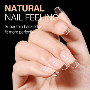 <span class=keywords><strong>Aillsa</strong></span> 504 piezas 12 tamaños de puntas de uñas de cobertura completa, semi-mate, ovaladas, tipo ataúd, cuadradas, 3D, squoval, almendradas, stiletto, de gel suave para uñas - Product Image 2