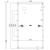Kit de panneaux solaires complets Longi à prix avantageux, technologie Topcon bifaciale, 445W 450W 455W 460W pour usage domestique